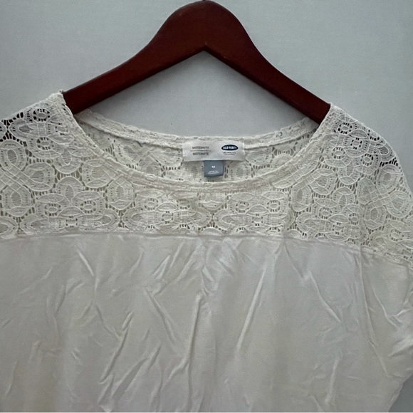 Old Navy Maternity Top, Ivory, Size M, EUC. - Picture 2 of 5